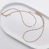 Elegant 2m Zircon Beaded Clavicle Chain: 26-Letter Deep Sea Shell Necklace for Women.