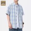 Jeanswest Men's Casual Short-Sleeve Outdoor Shirt
