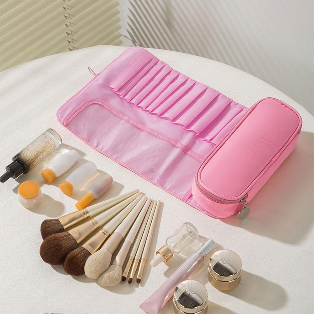 Rolling Bags Makeup Brush Bag Dust-proof Nylon Makeup Case Makeup Brush Holder  Storage Pouch