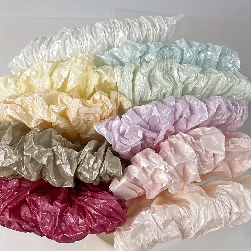 20 Sheets Pearlescent Flower Wrapping Paper Fruit Gift Box Filling Pleated Wrinkle Bag Bouquet Lined Paper Flower Art Wrapping Paper Flower Supplies