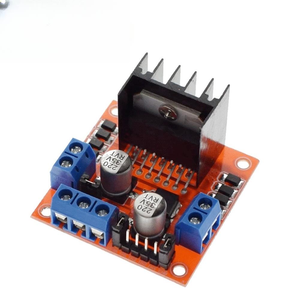 For L298N Motor Driver Board Dual H-Bridge Module for Robotic Cars 5V Logic Regulator 7V-24V Operating Voltage 2A Per Bridge DIY