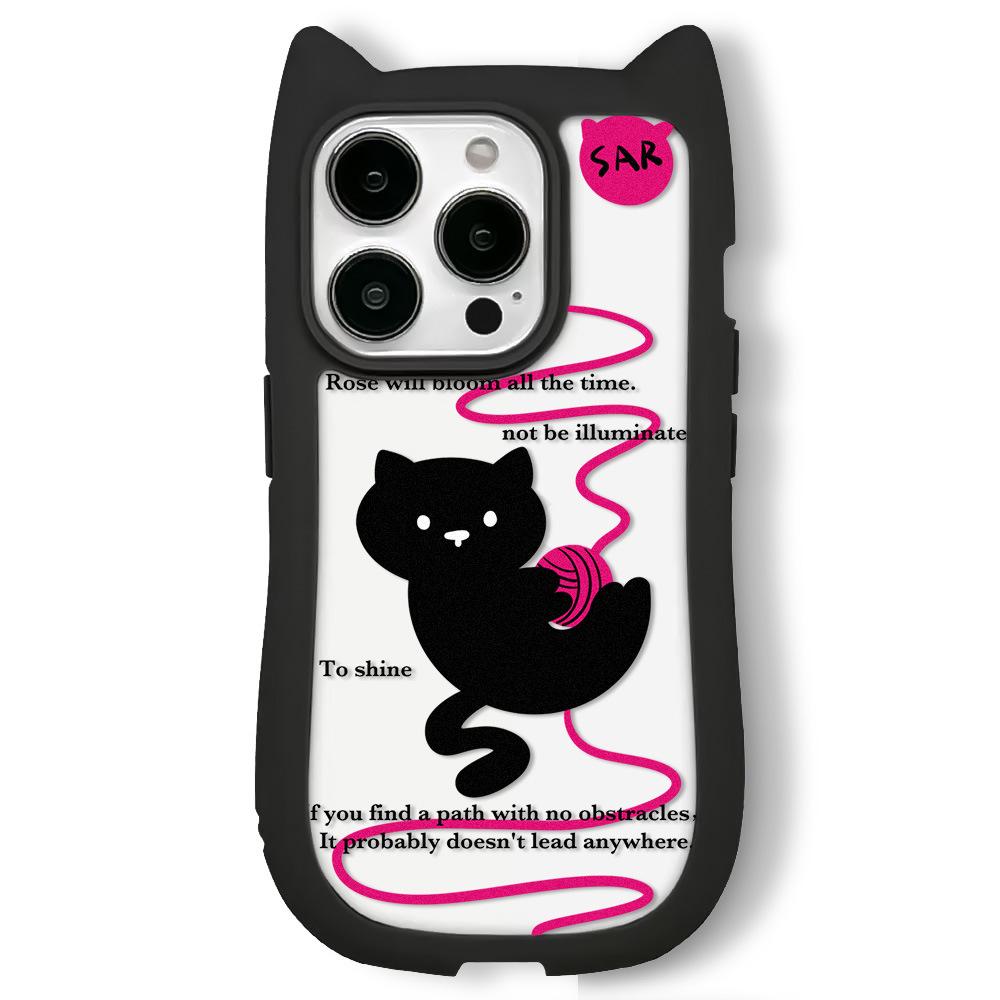

Чехол для телефона Zhitai INS Style Cat Ear Cartoon для iPhone 12-16, 13, 14 и 15 Pro Max (женский) iPhone 11