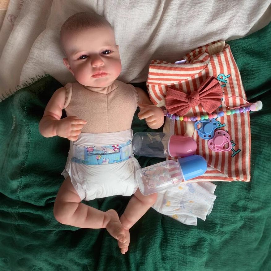 49cm Realistic Reborn Baby Doll Loulou - Adorable Collectible