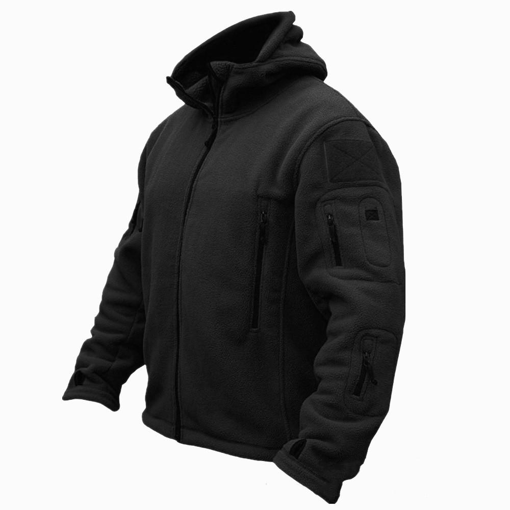Vestes Tactiques Thermiques en Polaire Polaire pour Homme Hiver Automne Randonnée Pêche Camping Trekking Manteau à Capuche Sports de Plein Air Softshell
