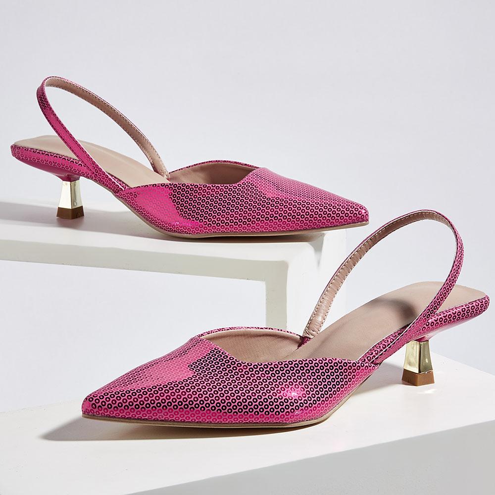 Pointed Toe Women Pump Sandals Shiny High Heels Elegant Office Lady Sexy Party Wedding Sandals Shoes Big Size 43