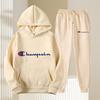 Set Pullover con Cappuccio in Pile Tinta Unita - Tendenza Felpa Casual da Uomo