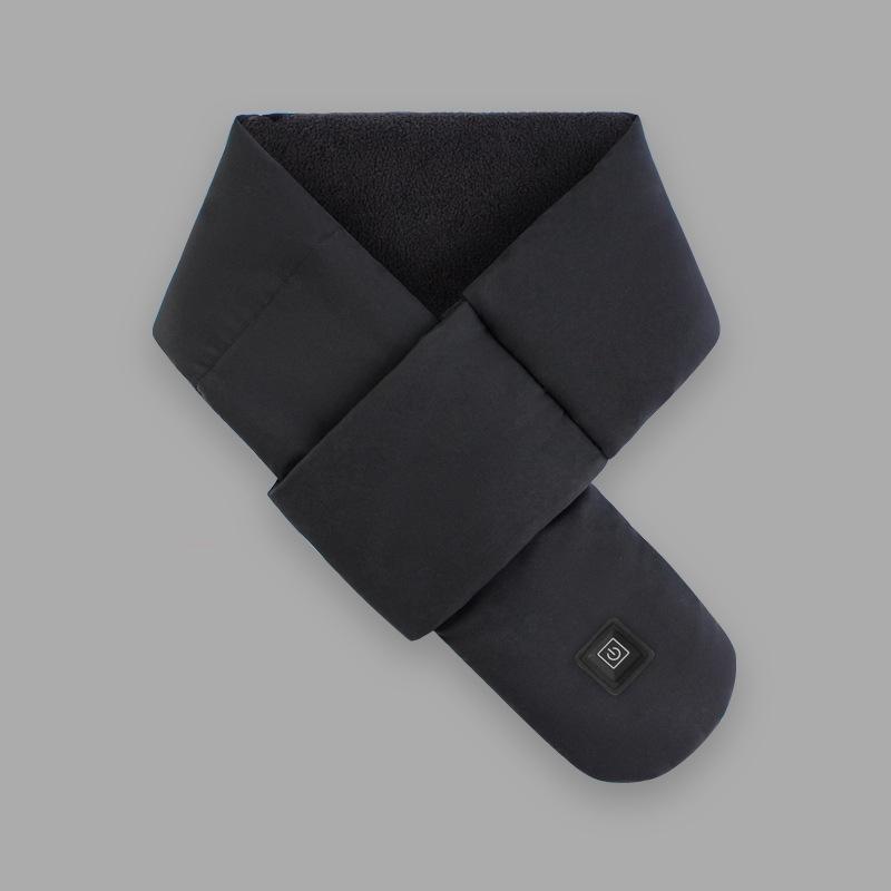 

Электрический греющий шарф-воротник с USB-подогревом для плеч и шеи, термокомфорт для мужчин и женщин чёрный