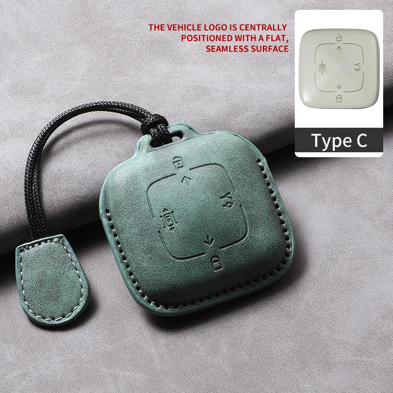 Car Key Case Cover For Zeekr 001 X FR 007 GT 009 Leather Car Remote Key Case Anti-Scratch Protector Shell Decorative Accessories