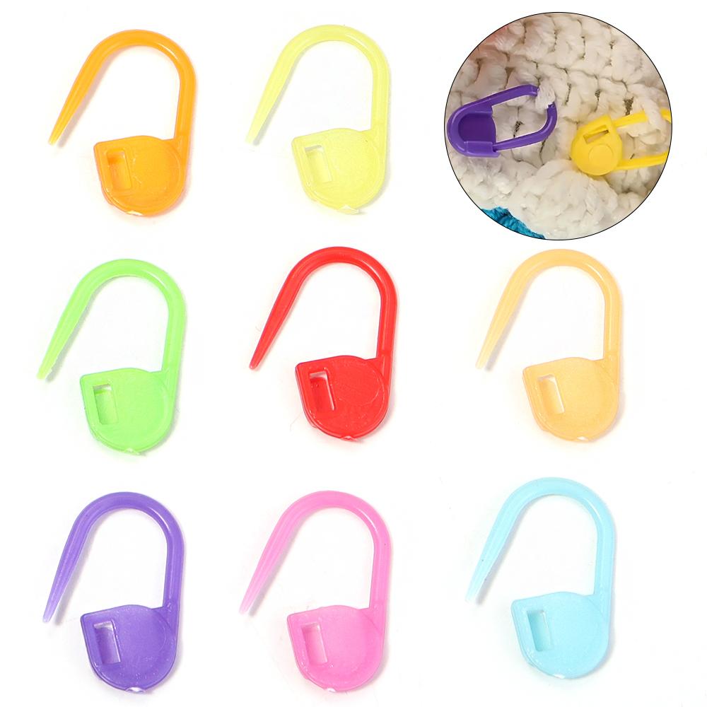 200pcs Plastic Knitting Crochet Locking Stitch Markers Colorful Safety Pins Needle Clips For DIY Crafts Clothing Sewing Tools