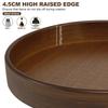360 Rotating Wood Tray Seasoning Storage Rack Pantry Cabinet Turntable Lazy Susan Kitchen Spice Organizer  Accessories