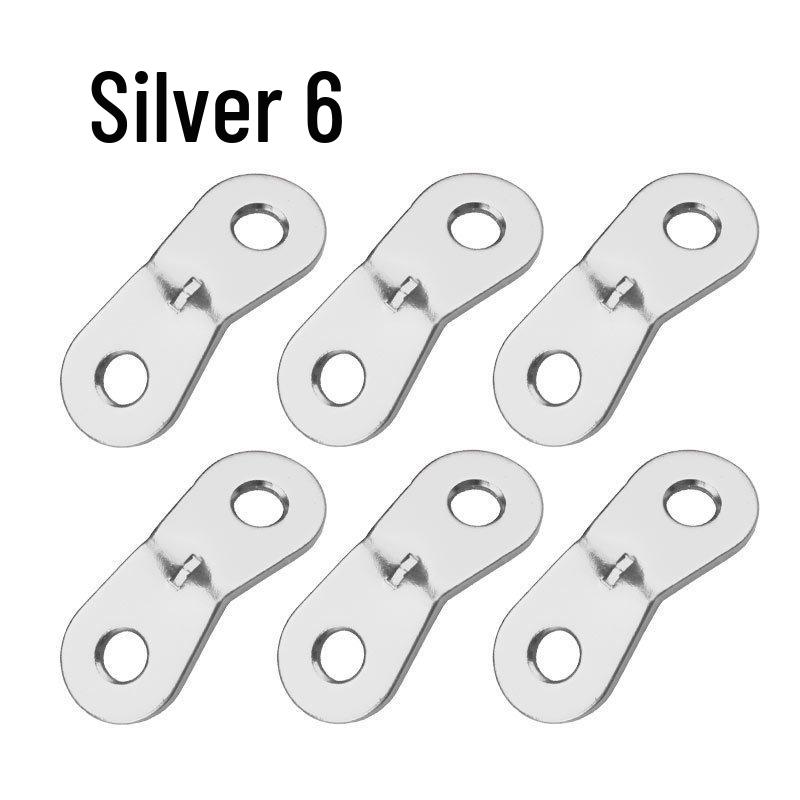 Double-Eye Fixed Outdoor Aluminum Alloy Tent and Canopy Rope Buckle