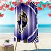 Baltimore Ravens Print Beach Towel, Large Soft Quick Dry Towel for Beach Camping Swimming