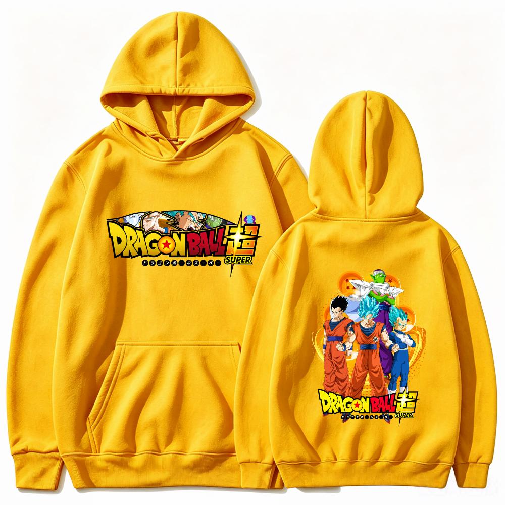 Dragon Ball Super Hoodie Goku Vegeta Anime Print Street Style Unisex Unisex Oversized Casual Sweatshirt Long Sleeve