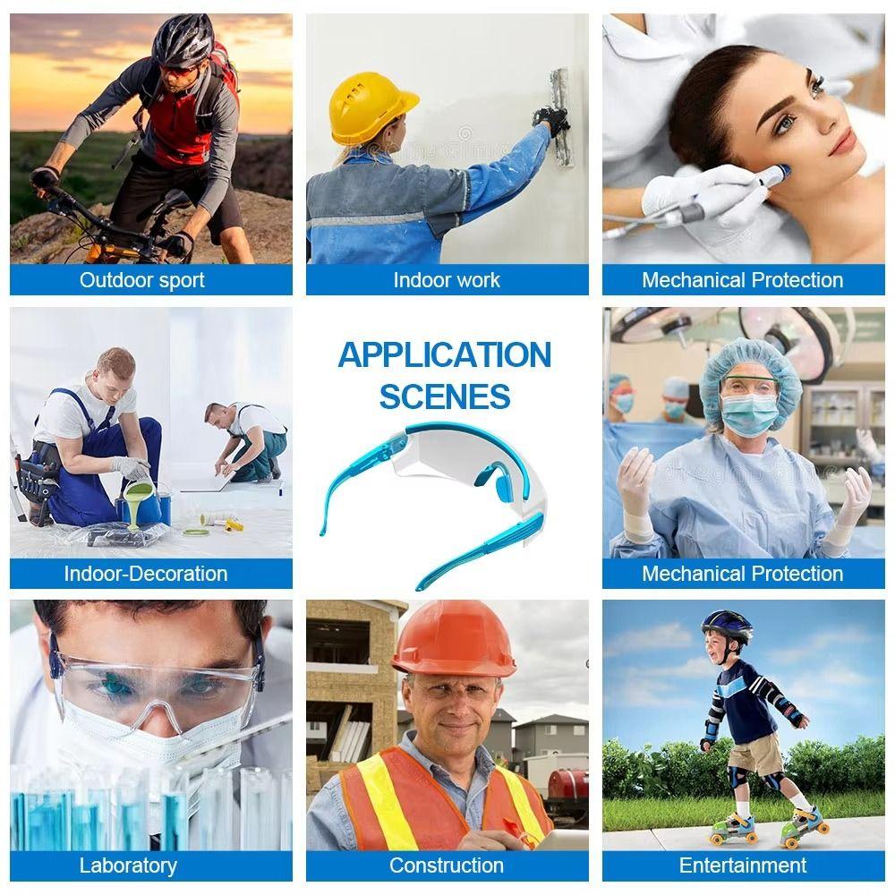 Anti-Splash Safety Goggles Anti Fog Dust Industry Chemical Eyeglasses  Cycling Eyewear