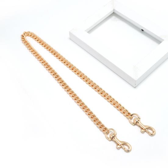 Handbag Chain Strap Metal Shoulder Crossbody Replacement Strap Chain with Buckles Bag Chain Strap with Faux Pearl Extension Chain for Ladies Purse