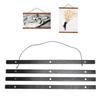 4pcs Magnetic Poster Hanger Frame Multipurpose   Decorative Wood Magnet Poster Frame for Photo Picutre   Artwork Art Print Wall Hanging