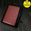 Custom Logo Faux Leather Buckle Business Notebook