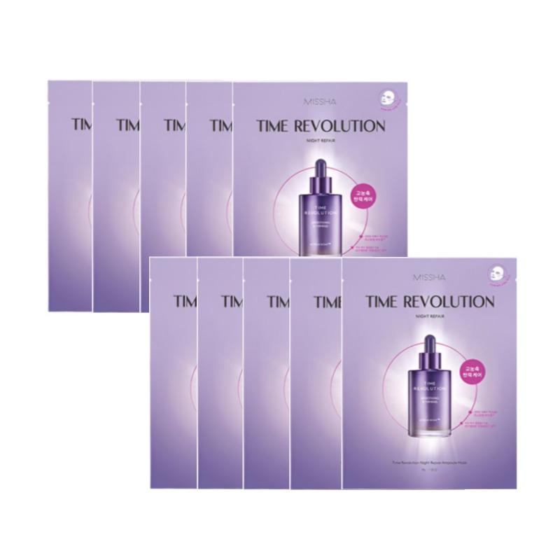 MISSHA Time Revolution Night Repair Ampoule Mask 30g(10 Sheets)