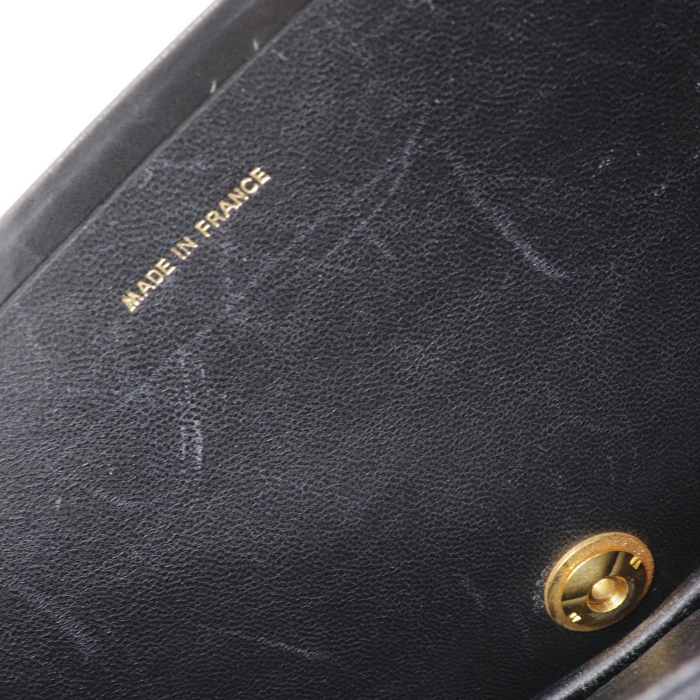 CHANEL ChainShoulder Shoulder Bag COCO Mark vintage black Calfskin Women Used