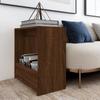 VidaXL Side Table Brown Oak 50x26x50 Cm Engineered Wood 826631