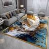 Europe Plant Leaf Carpet Non Slip Rug for Living Room Sofa Bedroom Bedside Study Entrance Door Light Luxury Home Decor Mat