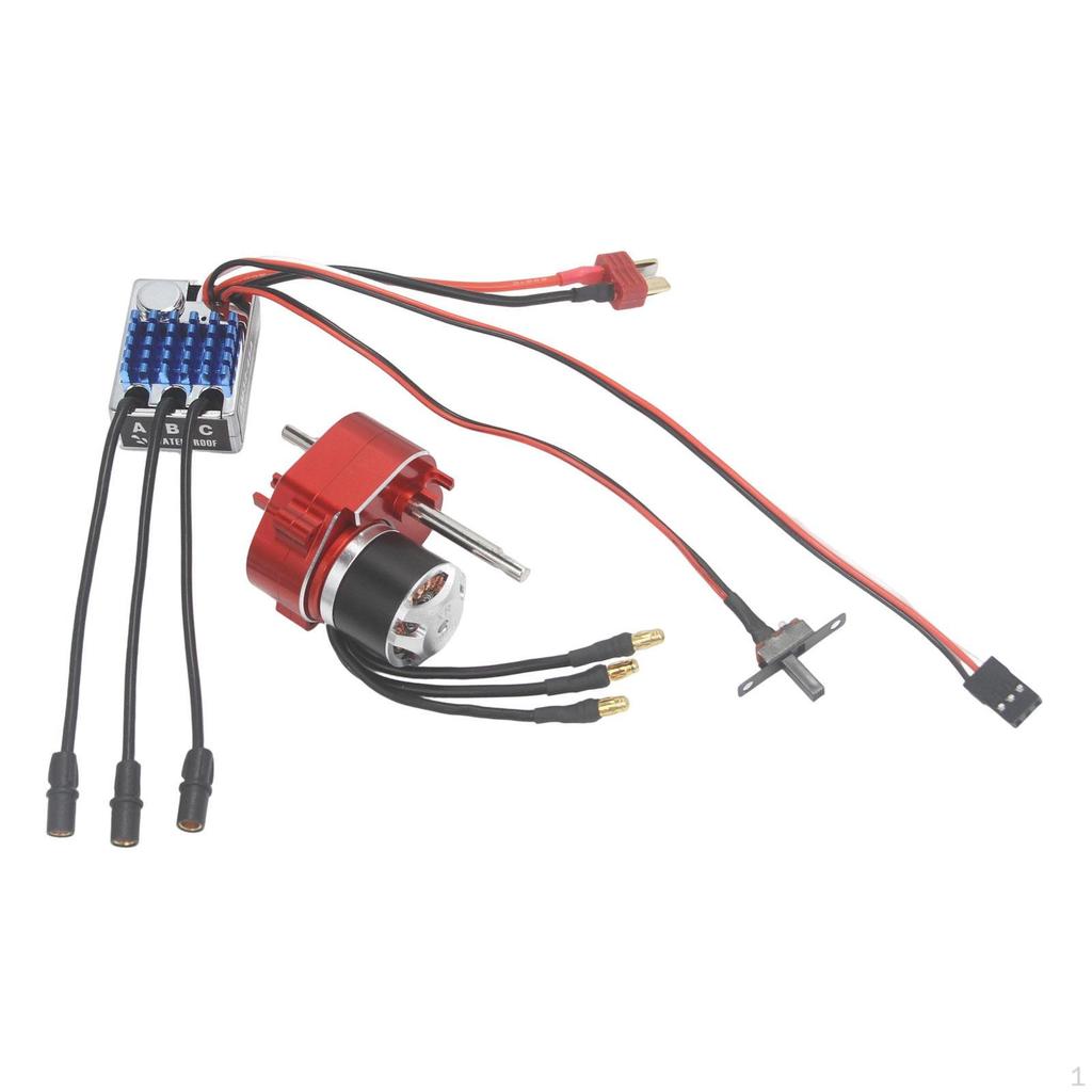 Brush Motor Full Metal Gearbox ESC Combo -Accessoires 1/12 Skala RC Car Easy Installation 2322600KV