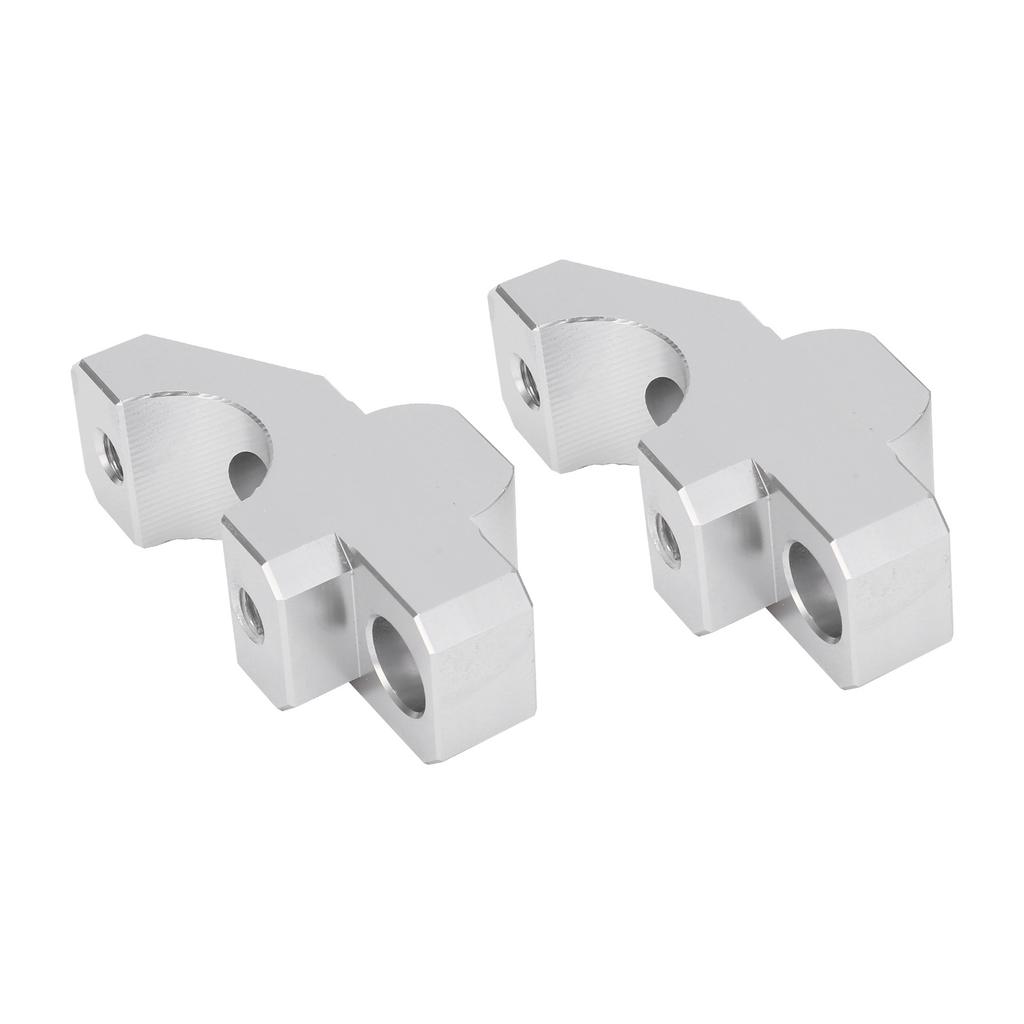 2pcs HandleBar Riser Mount Clamp CNC Aluminum Alloy Replacement for YAMAHA Tracer 900 GT 2015‑2019Silver