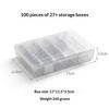 100Pcs Clear Commemorative Coin Holder Durable Fits 27/30mm Coins for Collection Storage Portable Travel Carry
