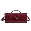 Luxury Women's Crocodile Pattern Flap Clutch: European & American Style Crossbody Evening Bag