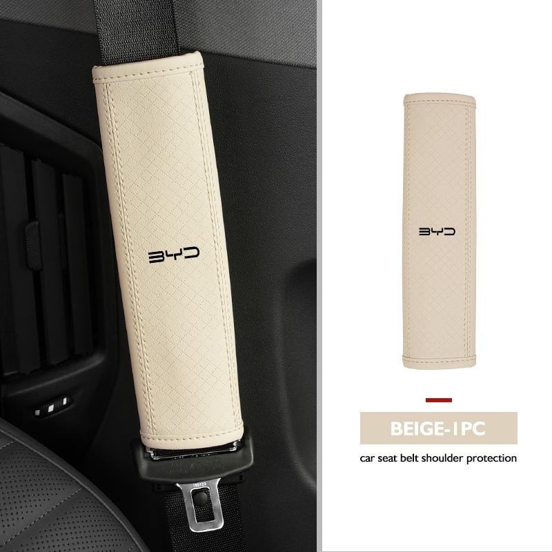Car Safety Belt Cover Shoulder Protective Pad Anti-slip Pads Auto Accessories For BYD 3 Yuan F3 E6 F0 G3 I3 Plus Ea1 Song Max