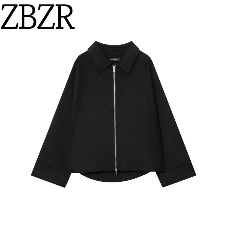 Zbzr New Fall Women's Clothing Fashion Wind Stylish Fashion Heavy Industry Zipper Blend Outwear 8491245-
