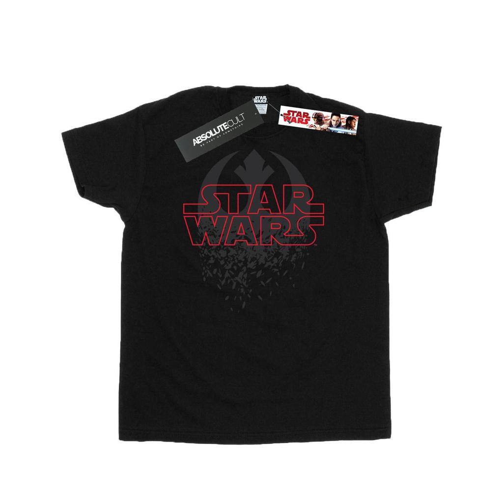 STAR WARS Mens The Last Jedi Shattered Emblem T-Shirt