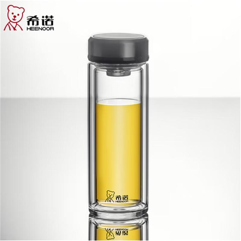 Heenoor XN-7031 Double-Layer Glass Tea Infuser Water Bottle
