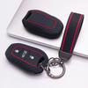 Key Fob Cover for Peugeot 3008 5008 208 308 408 508 4008 C3 with Keychain Anti-Scratch Surface Shockproof Structure Soft Grip Texture
