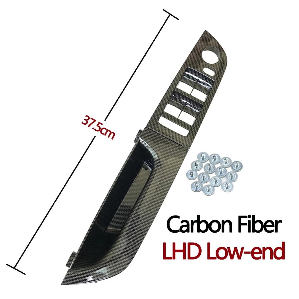 LHD RHD Carbon Fiber Interior Door Armrest Pull Handle For BMW 3 Series E90 E91 316 318 320 325 328i 2004-2012