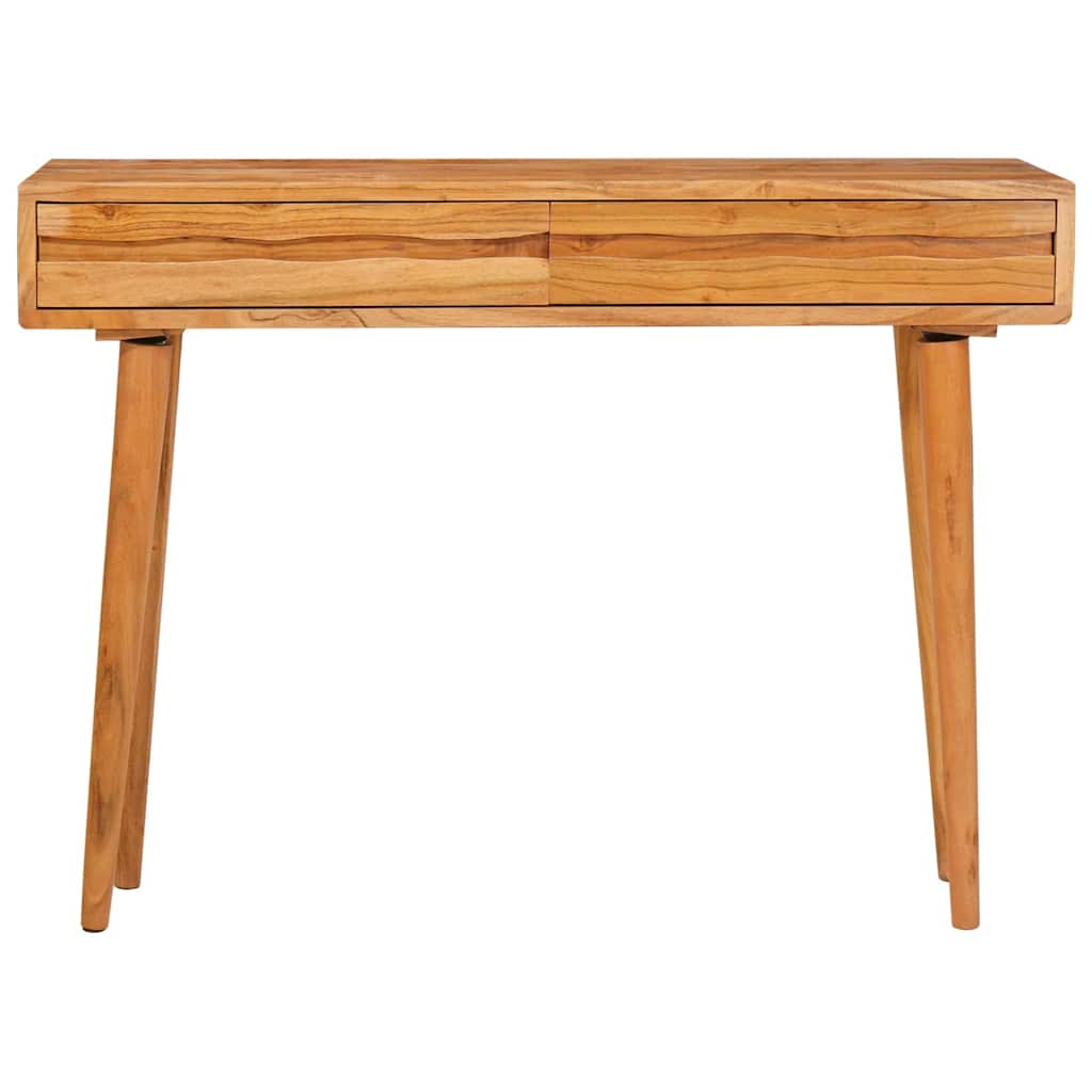 Console Table Brown 110 x 30 x 80 cm Solid Acacia Wood