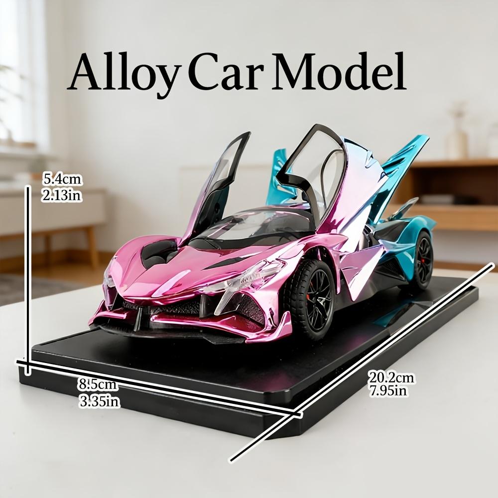 1:24 Apollo Project EVO Electroplated Diecast Alloy Model Car Metal Sound Light Children's Toys Collections Hobby Birthday Gifts For Boys