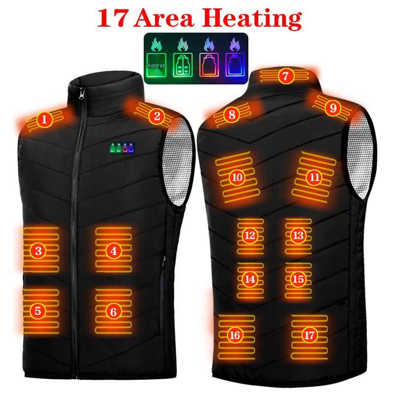 Smart Heating Vest with Graphene Technology – Available In 9, 13, 15, and 17 Heating Areas for Men & Women