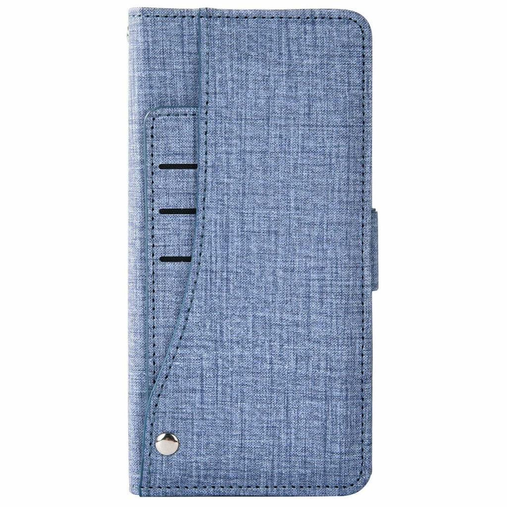 For Samsung Galaxy S26 Ultra Case Jean Cloth Texture PU Leather Wallet Phone Cover with Rotating Card Slots