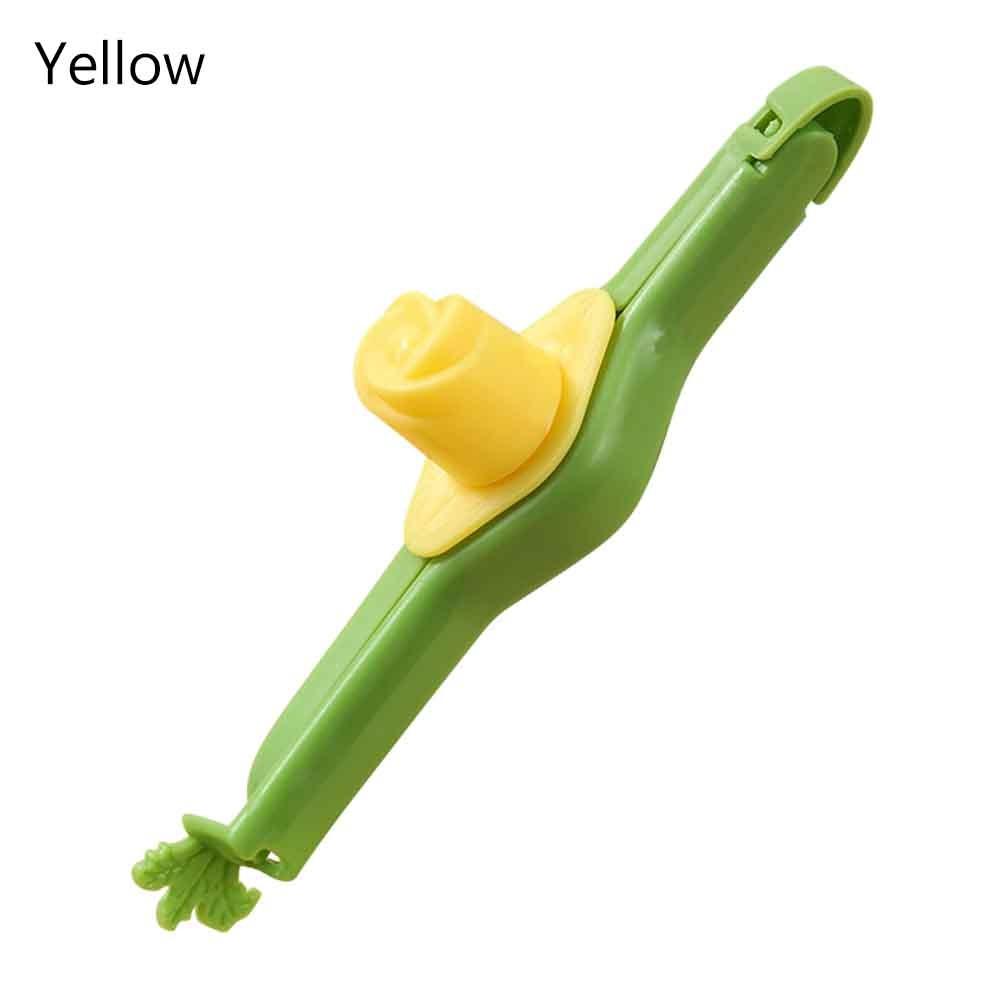 

Легко открывающийся зажим для запечатывания в форме тюльпана, зажим для пакета с едой, новые влагонепроницаемые зажимы жёлтый