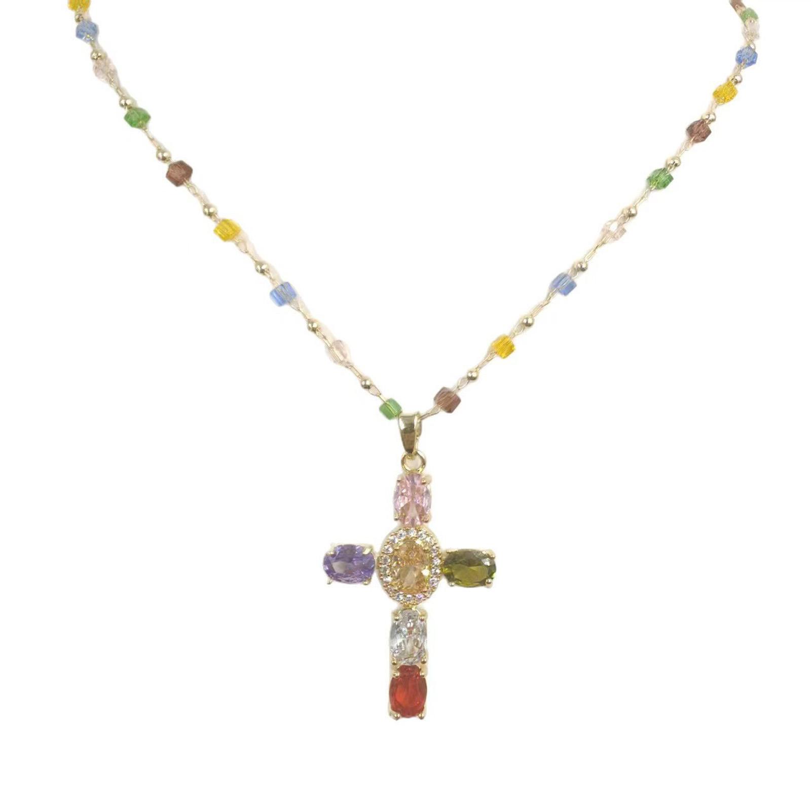 

Easter Cross Pendant Necklace - An Ideal Item For Adding A Festive To Your Look One Size