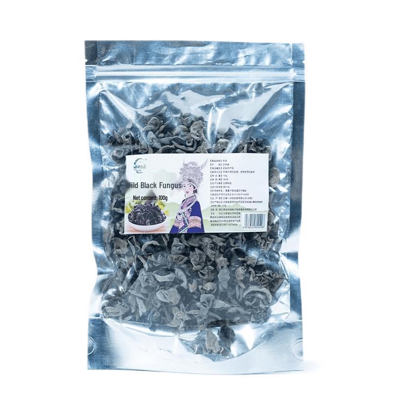 Ping Shui Yun Shang Daweishan Wild Black Fungus (2 x 100g)