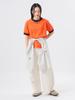 BEAMS BOY TEE Goodwear Special Order Short Sleeve Ringer Tee M S/S Women's ORANGEBLACK
