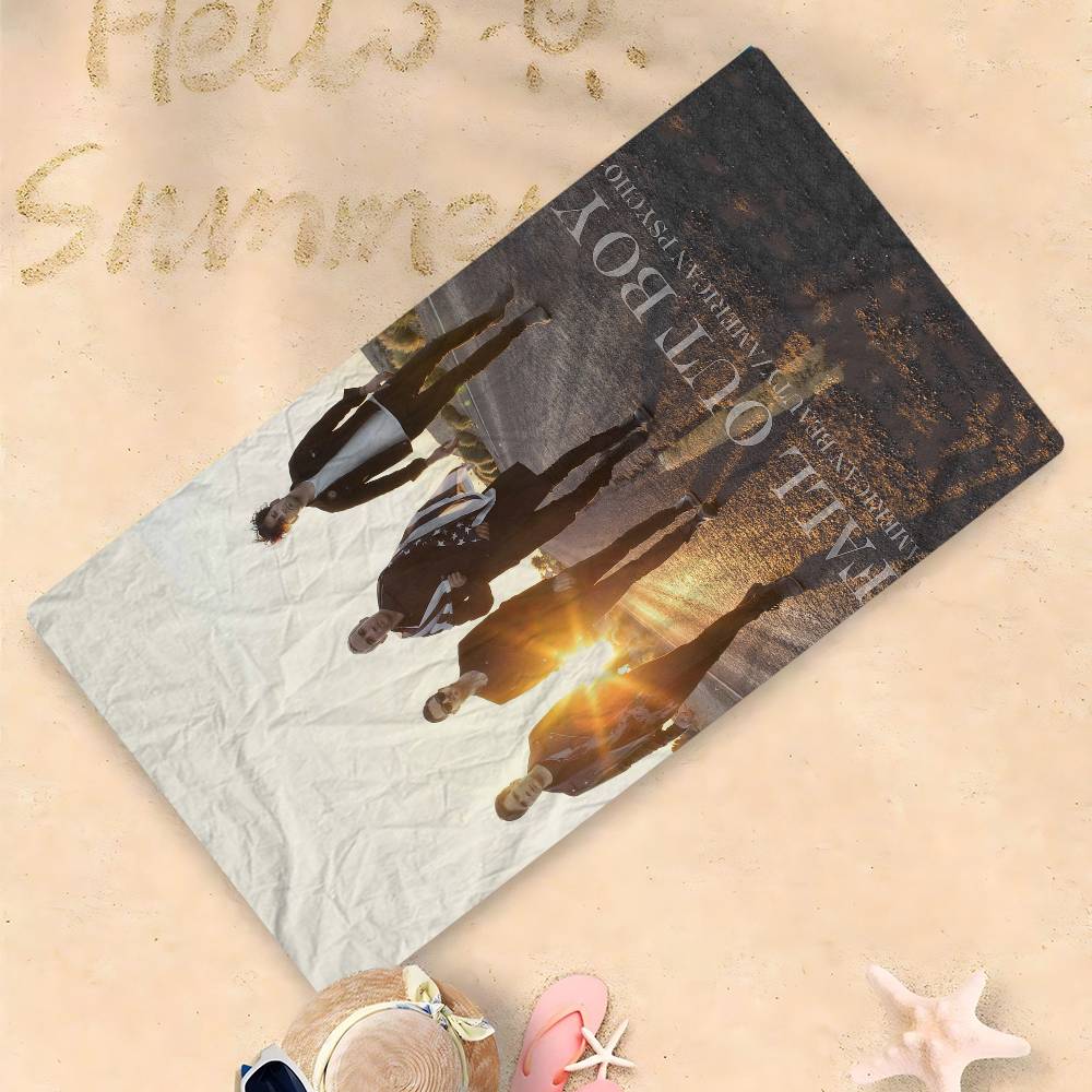 Fall Out Boy Band Microfiber Printed Beach Towel Mountain Climbing Yoga Beach Swimming Running Absorbent Soft Towel