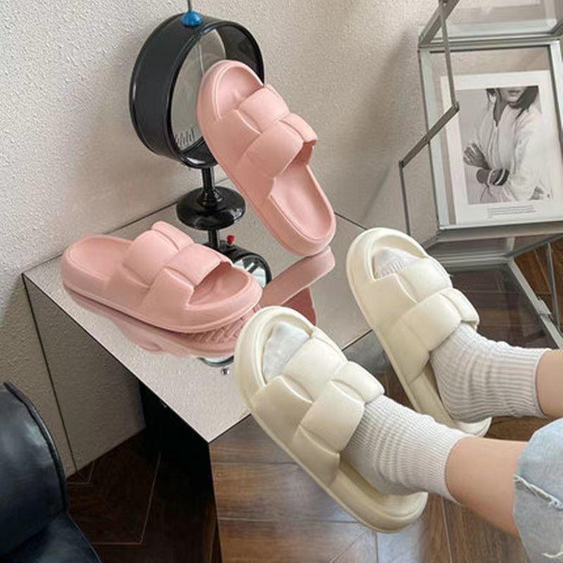 2025 Luxury Women's Soft-Bottom Indoor Slippers for Summer - Light Step Design for Bathroom and Home