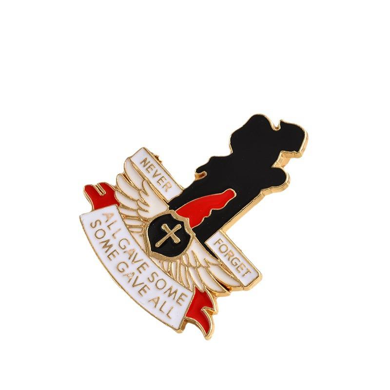 Kate Middleton Commemorative Poppy Rhinestone Enamel Brooch