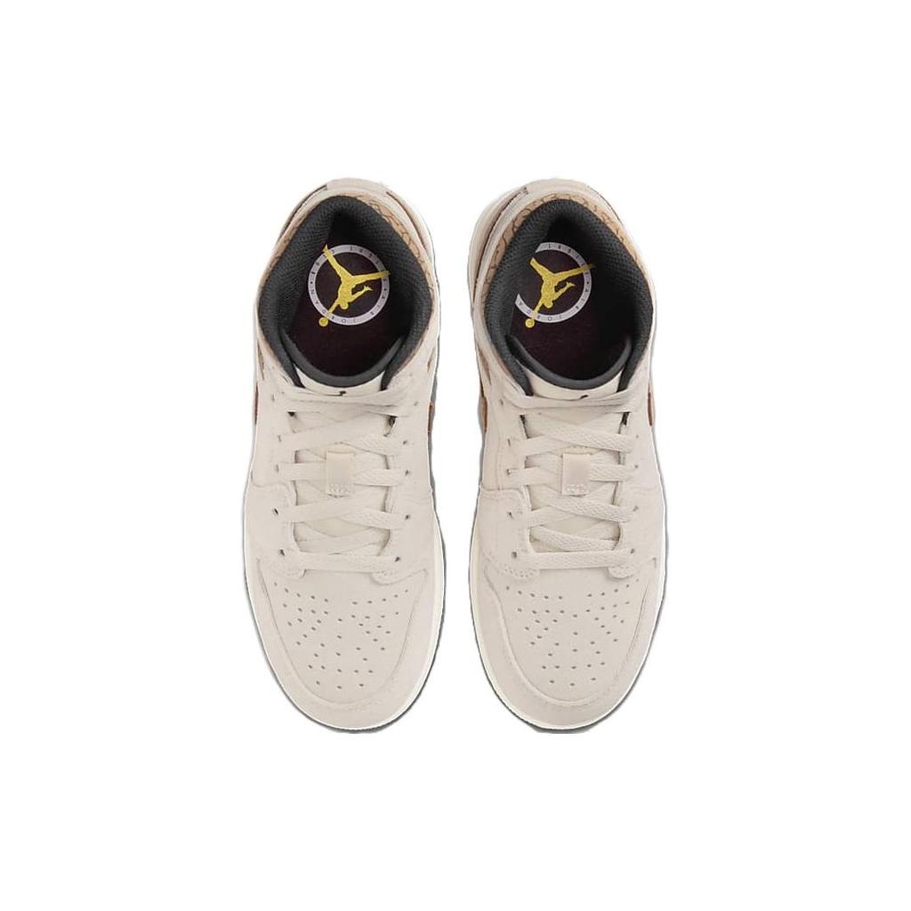 (GS) Air Jordan 1 Mid SE 'Brown Elephant' Kinder-DZ5369-102