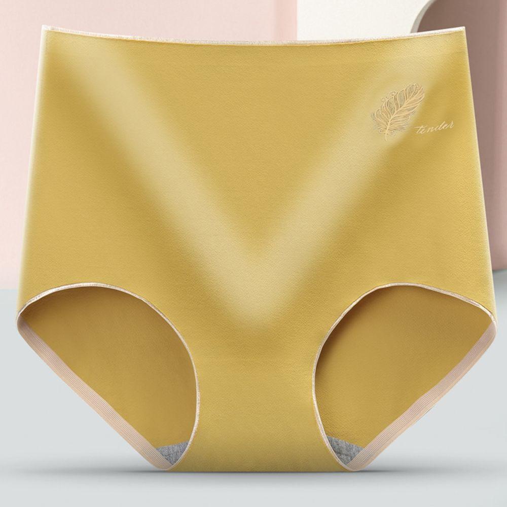 Cotton High-waist Girls Breathable Lingerie Graphene Crotch Panties Women Underwear Seamless Briefs