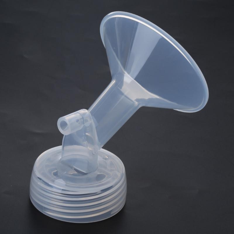 Portable Flange Valves Tube Bottle Backflow Protector 18/19/20mm Breast Pump Part Breast Pump Funnel Connector Durable