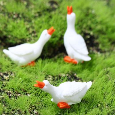 Parent-child Gift Home Decoration Desk Pot Craft Bonsai Ornament Goose Figurine Miniatures